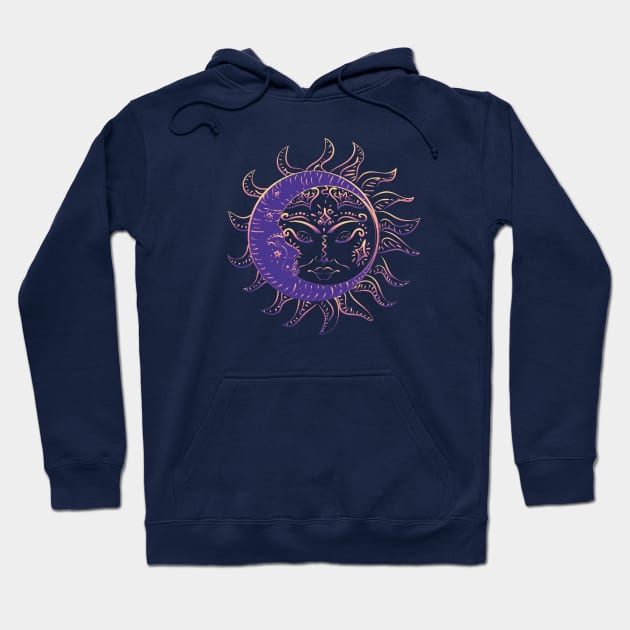 Tattoo sleeping sun and moon Hoodie by AnnArtshock